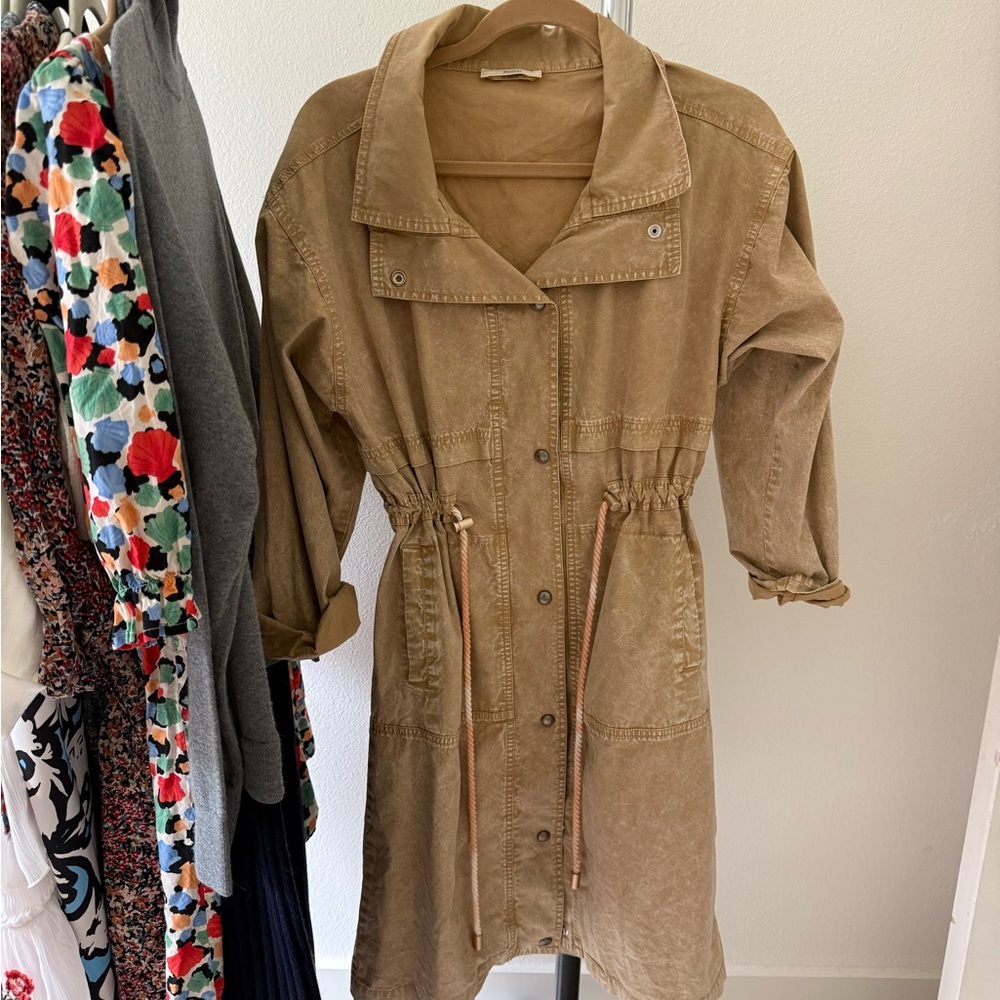 Sessun Tan button down Women's dress